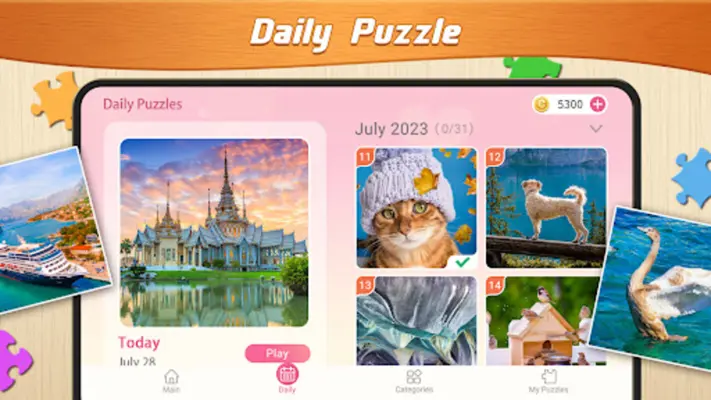 Daily Jigsaw Puzzles android App screenshot 1